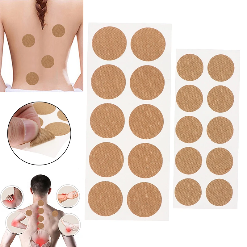 Patchs magnétiques pour le corps, autocollants, point d'acupuncture naturel, 21mm, 10 pièces