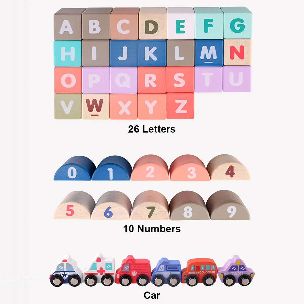 DIY 115Pcs/set Kids Colour Wooden Building Block City Traffic Geometric Shade Educational Children's Toys for Boys Girls Baby