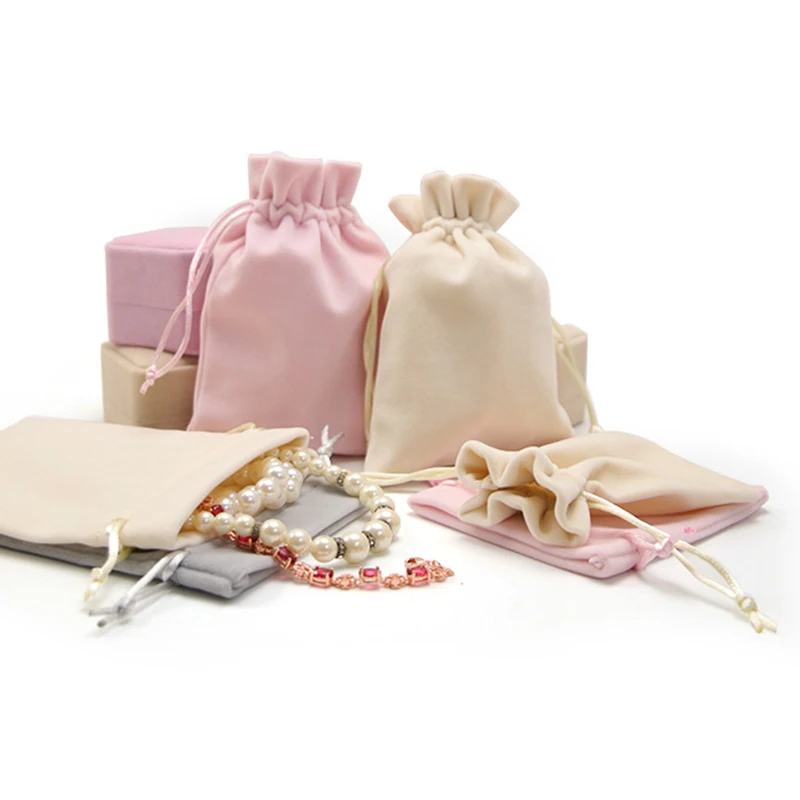 

20 шт./упаковка, бархатные мешки для украшений