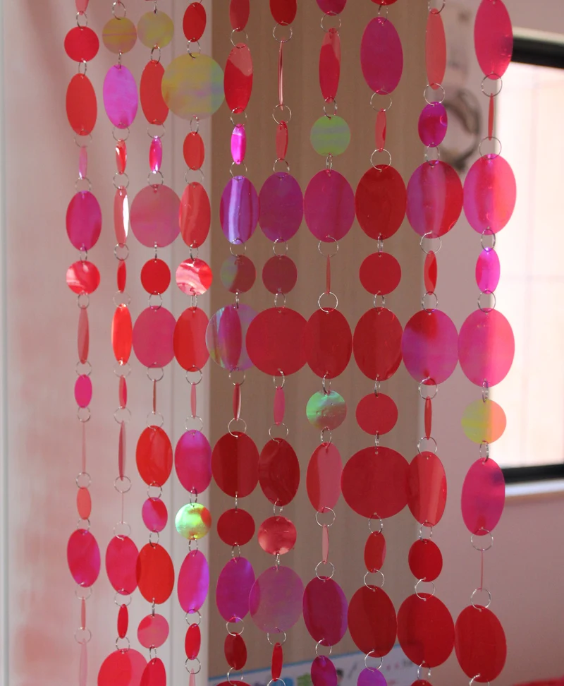 DIY wedding stage layout PVC plastic sequin curtains Christmas Festive party decoration Supplies