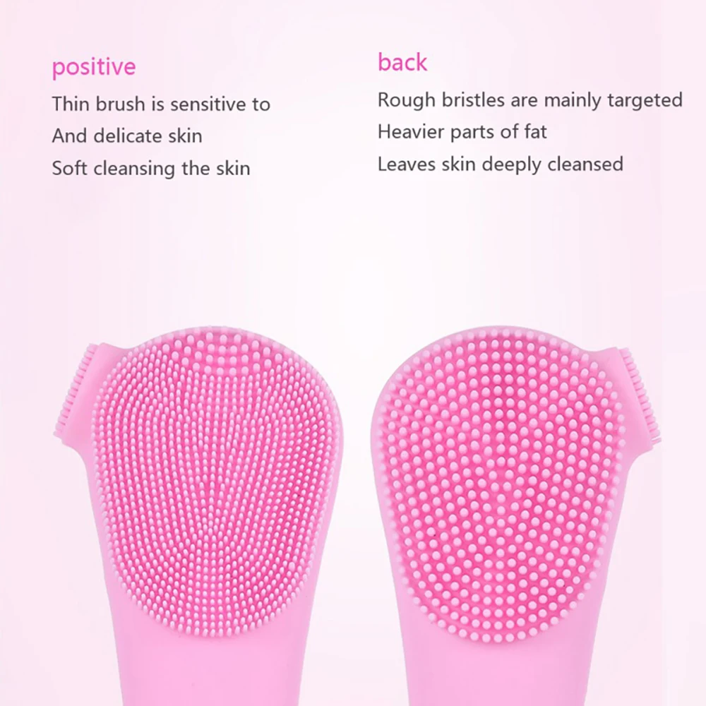 ซิลิโคนแปรงทำความสะอาดผิวหน้าไฟฟ้า Soft Facial เครื่องซักผ้า Ultrasonic Blackhead ทำความสะอาดใบหน้าแปรงเครื่องมือ