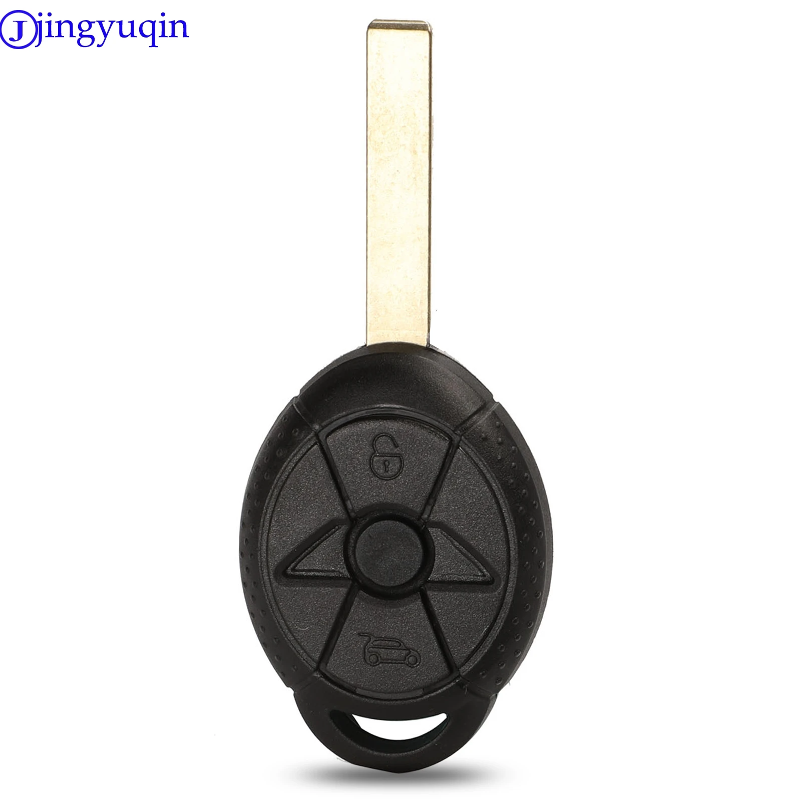 

jingyuqin 10ps Remote Car Key Shell Case Cover Fob For BMW Mini Cooper S R50 R53 Old 3 Buttons Styling Replacement
