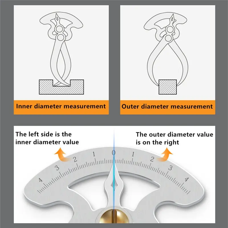 Feeler Gauge Stainless Steel Gap Thickness Wooden Tenon Gauge Internal External Diameter Conversion Ruler Measuring Instrument