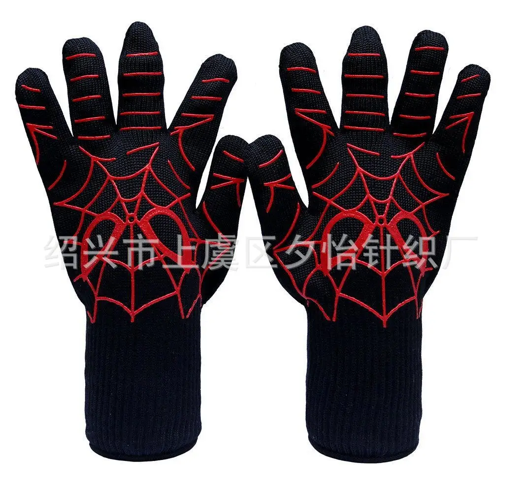 Aramid High Temperature Resistant Gloves 500 Degrees Microwave Oven Insulation BBQ Barbecue Gloves