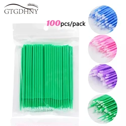 Hot Micro Brush Disposable Eyelash Glue Cleaning Stick Lash Extension Wand Swab Building Eyelashes Makeup Tool