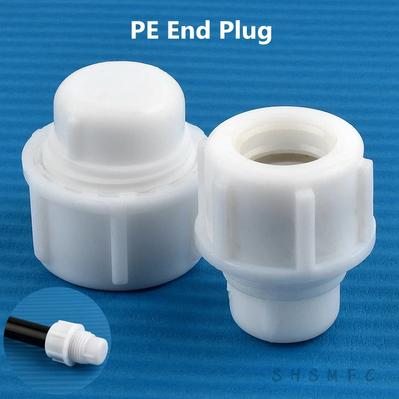 

2~20Pcs PPR PE End Plug Direct Quick connector Plastic joint Water Pipe Connectors Garden Agricultural Irrigation Accessorie