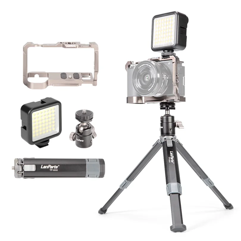 Lanparte Nice Quality Newest Small Design Aluminum Camera Cage Kit With Tripod For Sony ZVE10 Wholesale