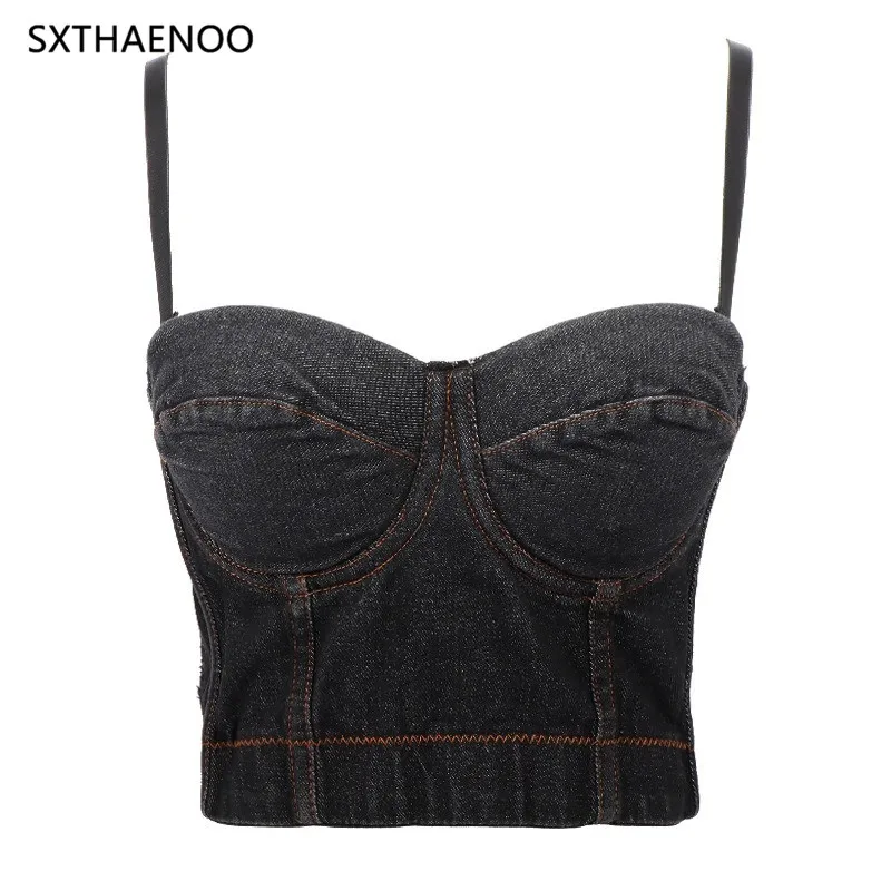 

SXTHAEOO Women's Camisole 2021 New Fashion Charming Bustier Bra Cropped Tops Female Party Clothings Streetwear