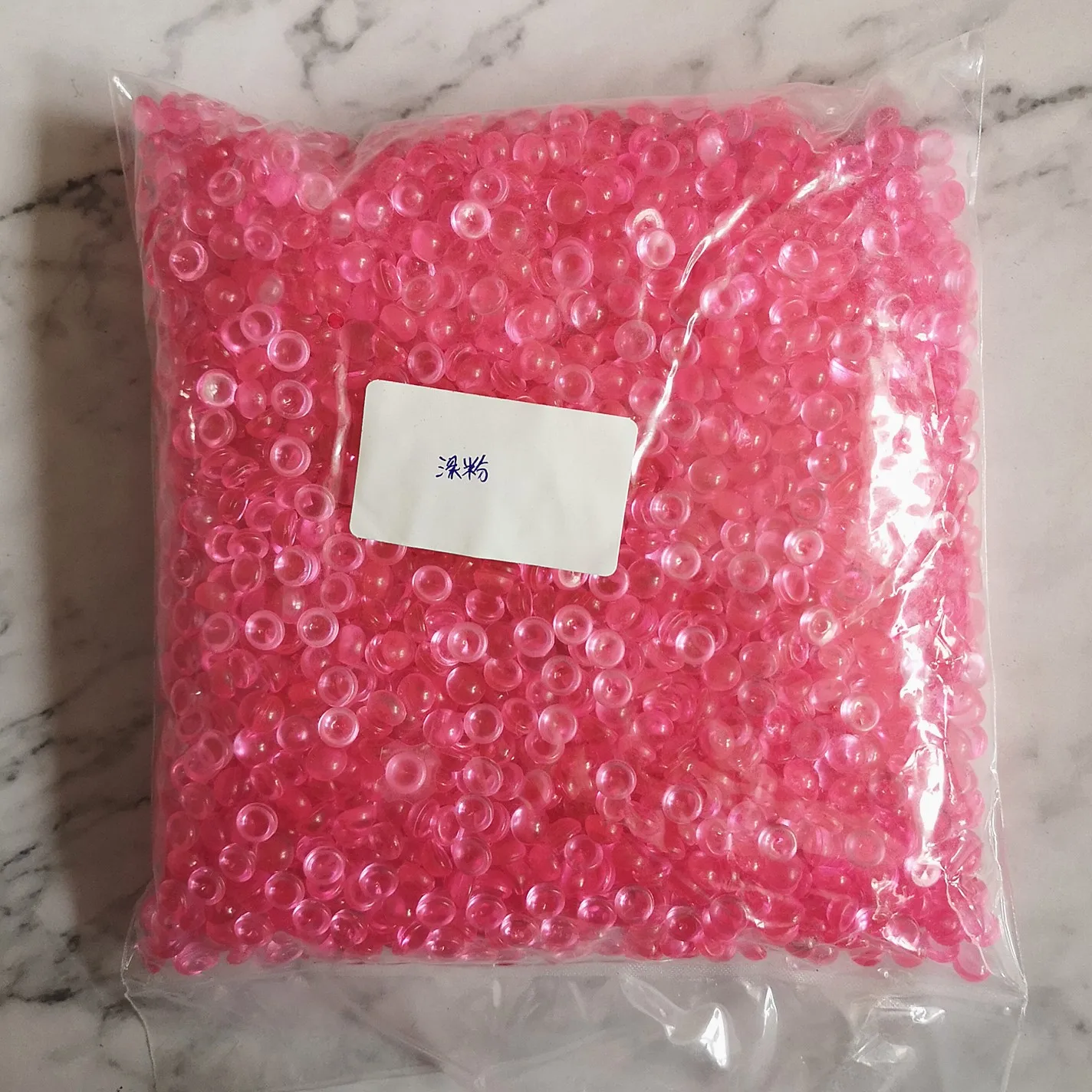 500 gr/los 7mm Mehrfarbige Runde Form Kuppel Fischglas Perlen Design Acryl, Kristall Cabochons, Zubehör Für Diy – Detail 4