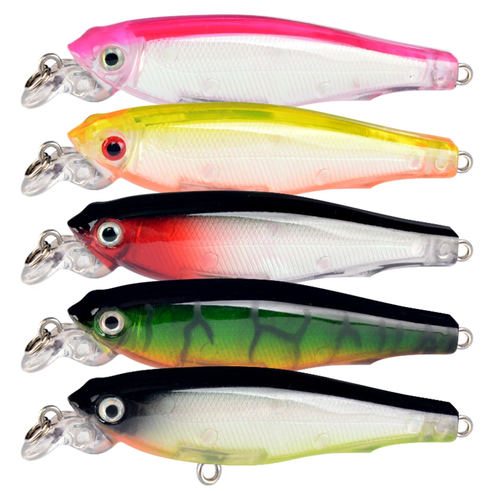 Venda quente nova chegada 1 pçs 8cm/7.4g iscas duras lifelike minnow iscas de pesca artificial fazer plástico wobblers pesca equipamento