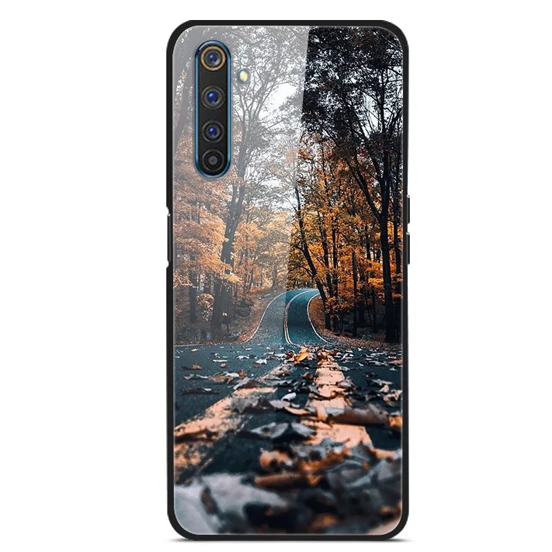 Voor OPPO Realme 6 pro Gevallen Gehard Glas Telefoon Achterkant voor Realme 6pro Siliconen Bumper Gevallen coque op Realme6 6S 6s 6i