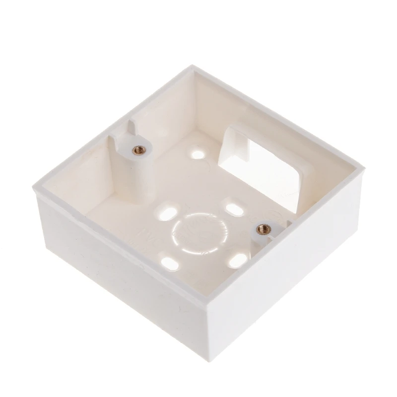 86X86 PVC Junction Box Wall Mount Cassette For Switch Socket Base Electrical Equipment images - 6