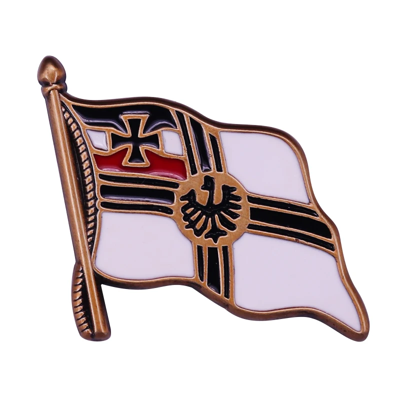 Pin esmaltado con bandera alemana imperial antigua con cruz y águila muestra tu amor para Kaiserliche Marine