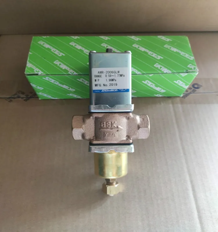 Brand new original Japanese Saginomiya water valve AWR--2006GLW interface 3/4 19 condensing pressure adjustment