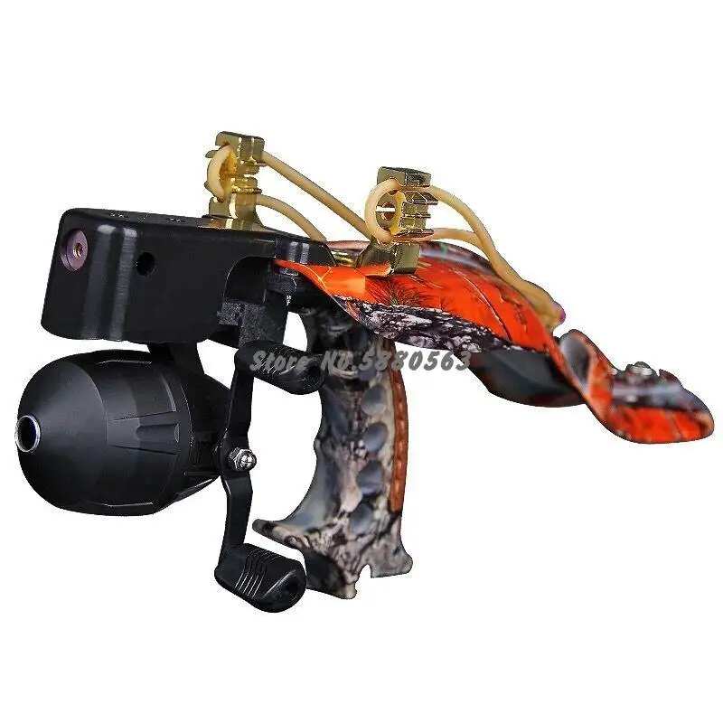 Powerful Fishing Catapult Super Strong Laser Slingshot Hunting Caza Professional Catapult Full Set Slingshot With Fishing Reel