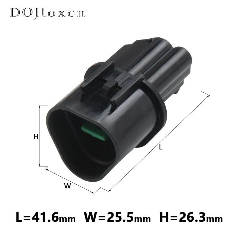 1/5/10/20/50 Sets 3 Pin Waterproof Electrical Auto Black Connector Plug Automotive Kum Wiring Socket PB621-03020 PB625-03027