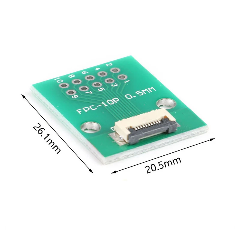 5pcs FPC FFC Cable 6 8 10 12 14 20 30 40 PIN 0.5mm pitch Connector SMT Adapter to 2.54 mm 1.0 inch pitch through hole DIP PCB