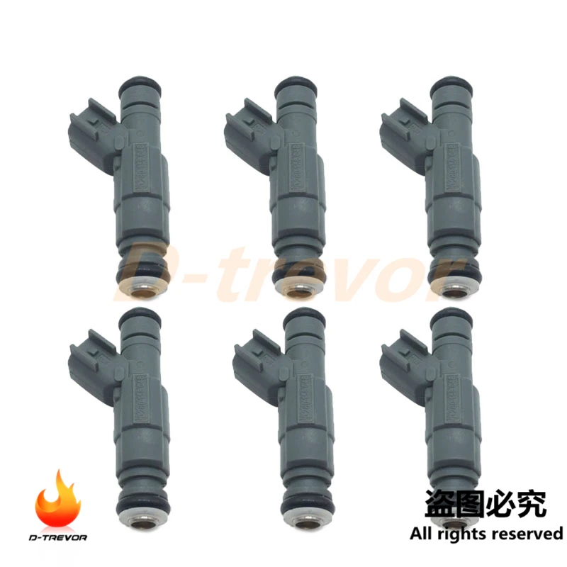 

6Pcs 0280156048 Fuel Injector for 1999-2004 Jeep Stroker 27LBS