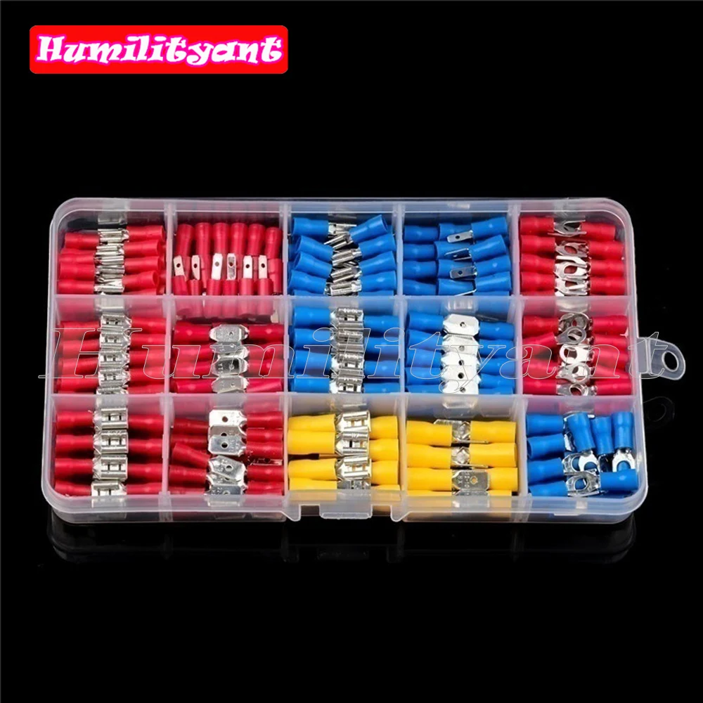 280PCS Assorted Female Male Crimp Spade Terminal Insulated Electrical Wire Connector Kits AWG 22-10