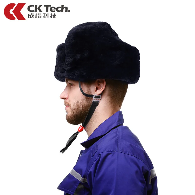 CK Tech.Winter Outdoor Construction Cold-proof Safety Helmet Anti-smash Men Work Protective Hard Hat Training Cap for Engineer