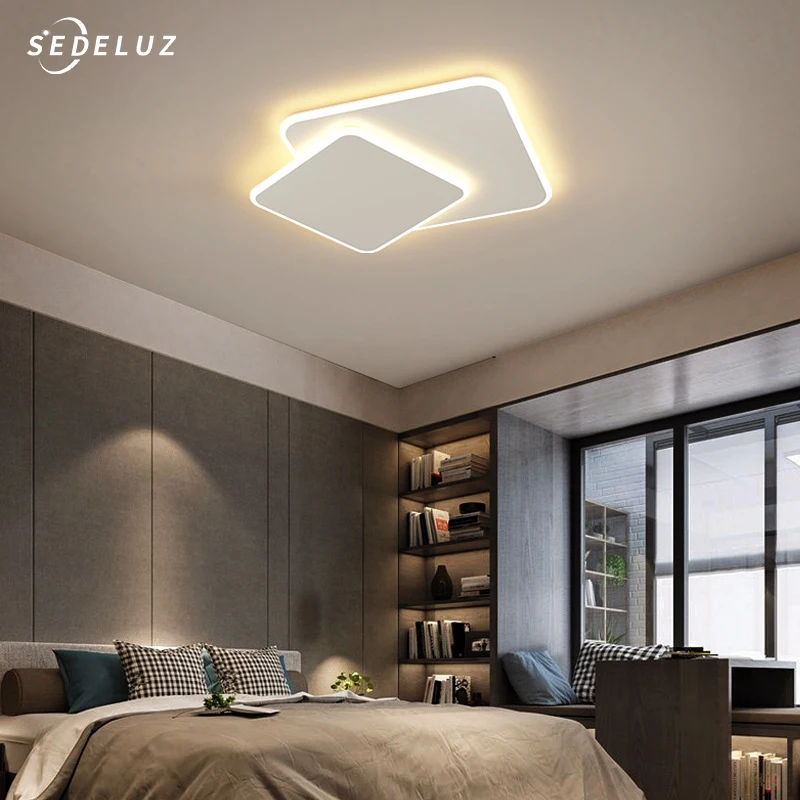 

Ceiling Lamp Acrylic Ring Light Fixtures for Bedroom Living Room Lamparas LED Art Deco Lighting Lighting Fixtures