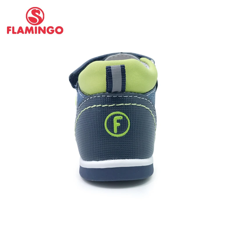 FLAMINGO Brand Summer Children Shoes Leather Insole Closed Toe Outdoor Sandals for Kids Boy Size 19-24 FreeShipping 201S-XY-1702