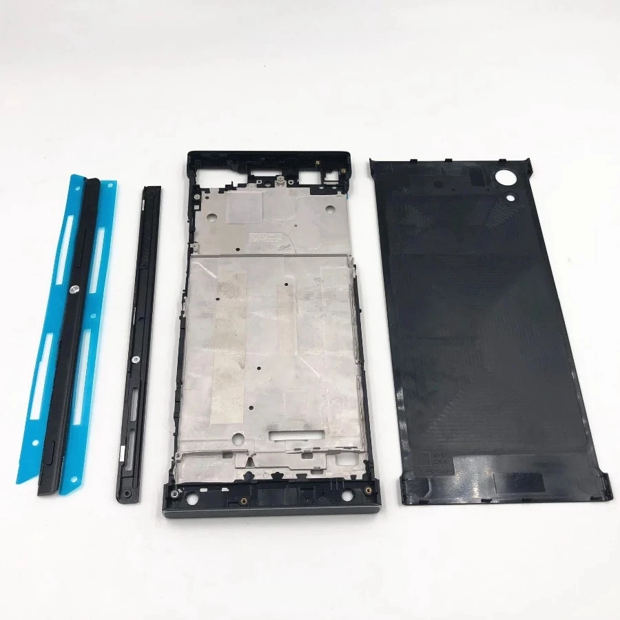 Full Housing Middle Front Frame Bezel Housing For Sony Xperia XA1 G3116 G3115 G3112+Side Rail Stripe with Side Buttons