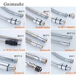 Stainless steel chrome surface pull out shower pipe,bath basin kitchen drain faucet special hose