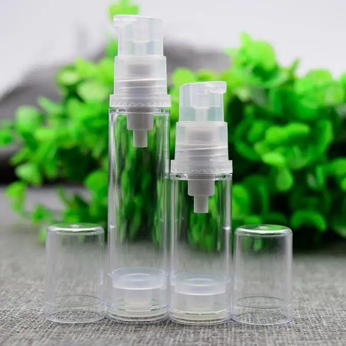 5ml 10ml Airless Bottle Clear and Plastic Lotion Sub-bottling With PP Vacuum Pump Serum Samll Sample packaging Bottles SN331