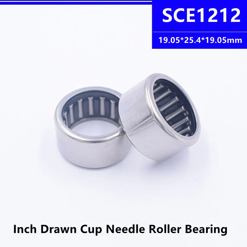 

10pcs/50pcs SCE1212 19.05*25.4*19.05mm BA1212 Inch Size Drawn Cup Needle Roller Bearing 19.05x25.4x19.05mm