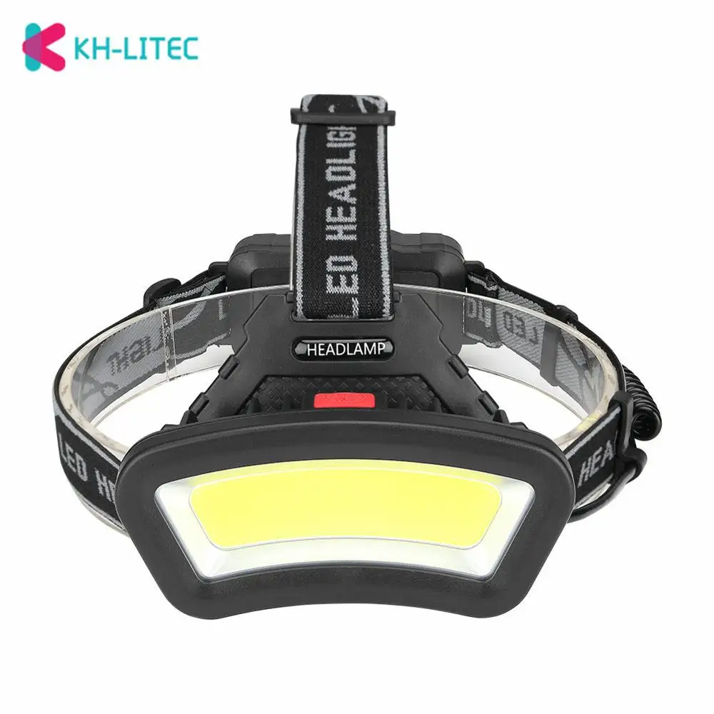 Most Powerful LED Headlight headlamp COB LED Head Lamp Power Flashlight Torch head light 18650 battery Best For Camping Fishing