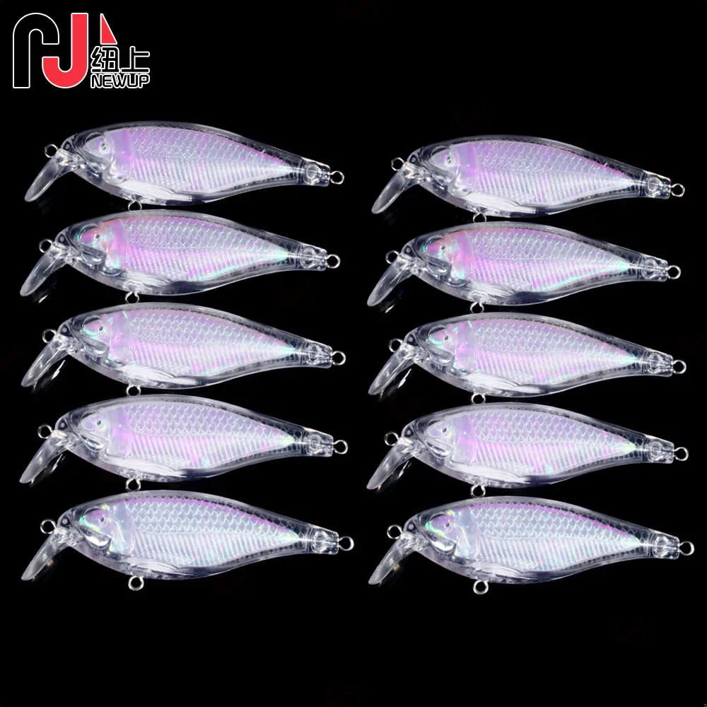 10pcs Blank Nude Crankbaits 9CM 13.5G Crank Pencil Minnow Bait Unpainted Lure Bodies Fishing Bait