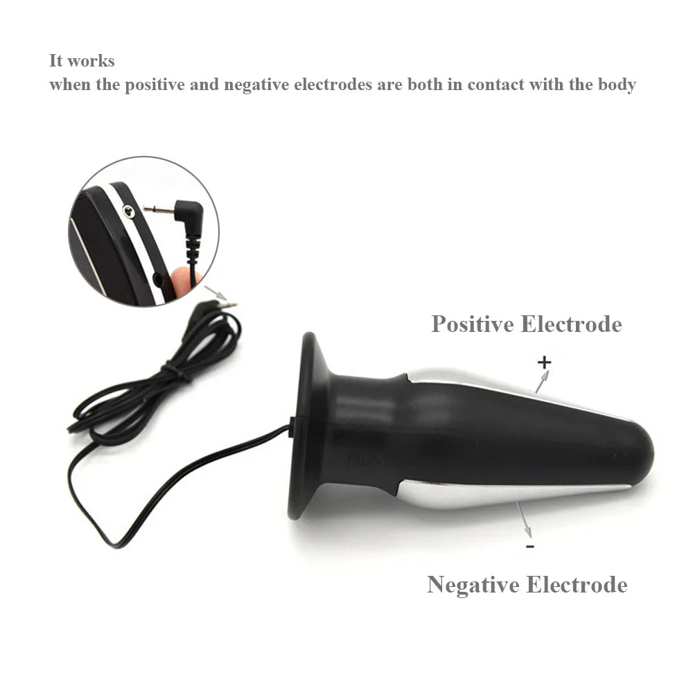 EXVOID Electric Shock Anal Vaginal Plug Butt Sex Toys For Men Women Masturbator Medical Themed Toys Accessories Electro Massager