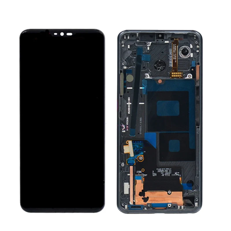 100% Test 6.1\'\' For LG G7 ThinQ LCD Screen Touch Screen Digitizer Assembly For LG G7 G710EMW Display with Frame G7+ LCD Screen