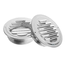 Durable Round Prevent Pest Air Circulation Exterior Wall Air Vent Ducting Ventilation Grilles Vents Cover