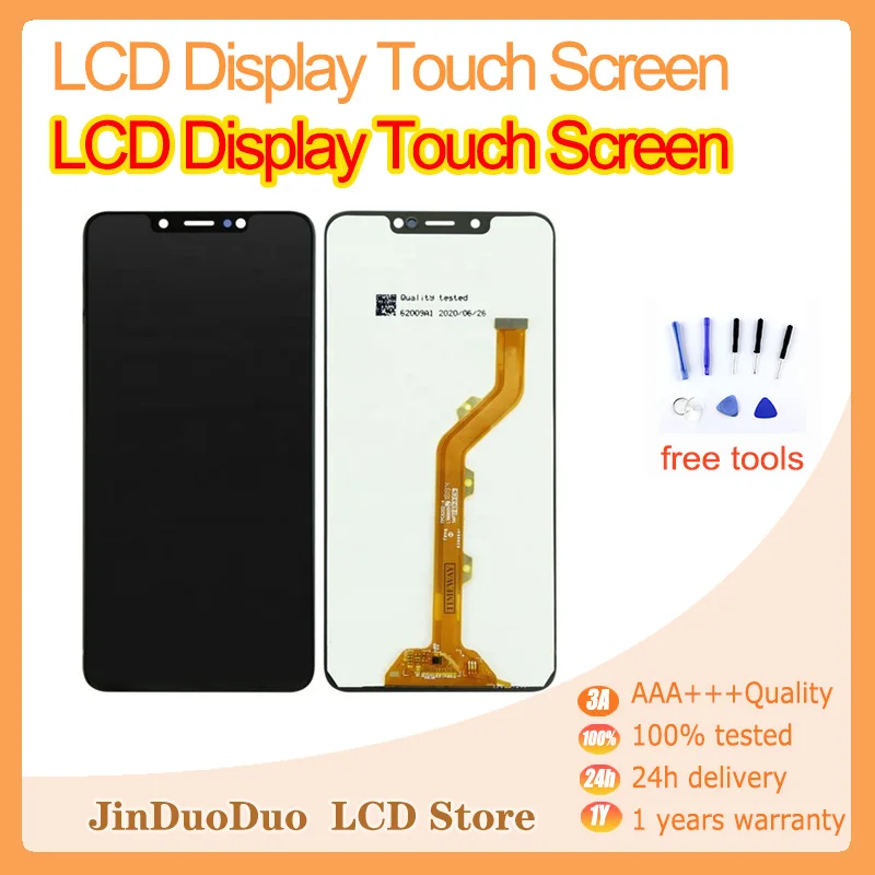 

6.2" Lcds For Infinix S4 X626 LCD X610B X626B LTE LCD Display Touch Screen Digitizer Assembly Combo for Infinix S4 Replacement