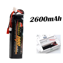 Batteria RC 11.1V 2600mAh 8C 3S li-poly RC per Walkera DEVO 7 DEVO 10 sman12e F12E WFLY9 RadioLink AT9 AT10 trasmettitore