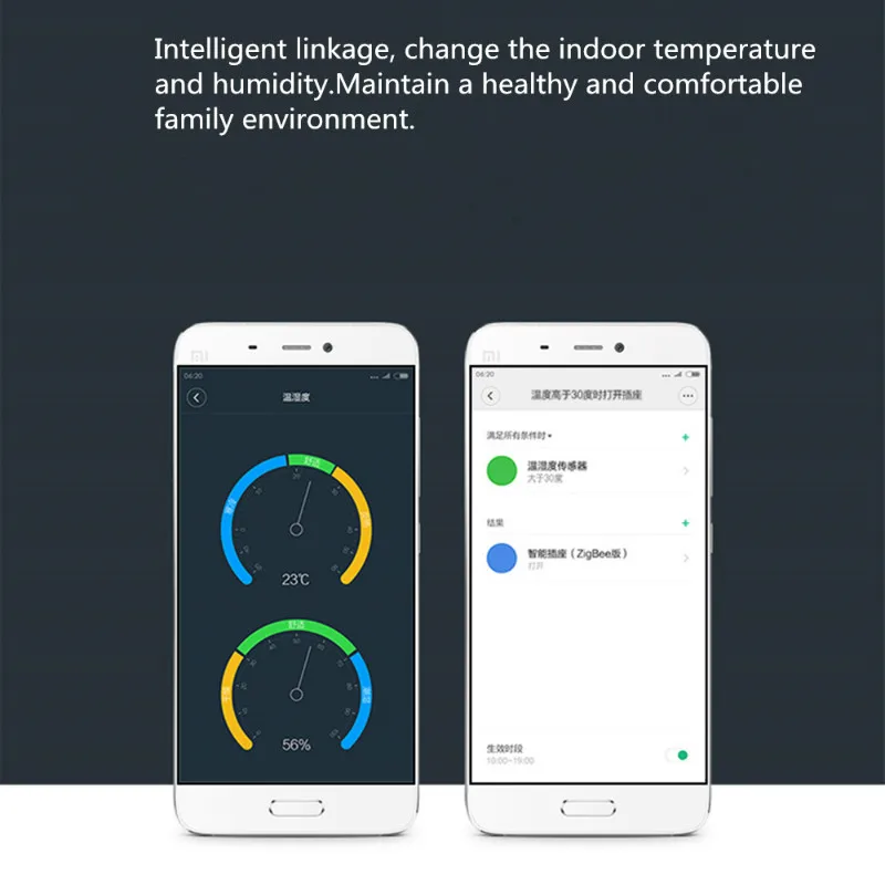 Xiaomi Mijia Smart Temperature and Humidity Sensor Smart Industrial-grade Thermostat Abnormal Reminder For Smart Home Kit System