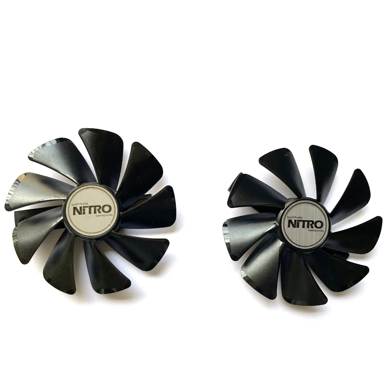 2pcs CF1015H12D FD10015M12D Ventiladores de refrigeração Ventilador Cooler para Safira RX470 RX590 RX580 RX480 RX570 Ventilador NITRO SpecialEdition 100mm