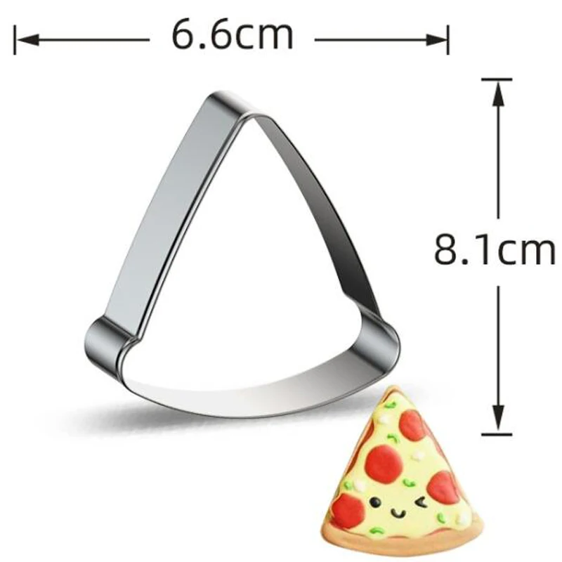 1pcs Hot Dog Pizza Toast Metal Cookie Cutter Fondant Cake Decor Sugar Craft Pastry Biscuit Tool Cupcake Topper Bread Mold