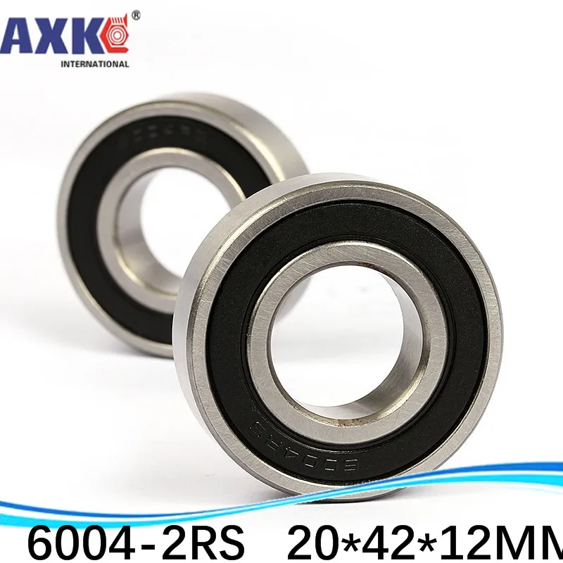 High quality deep groove ball bearing 10pcs/lot free shipping quality 6004 2RS 6004RS 6004-2RS 6004RZ 180104 20*42*12 mm