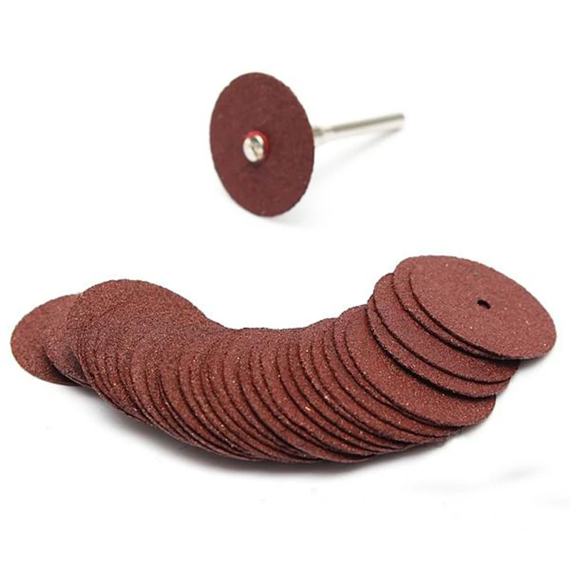 36Pcs 24mm mola in resina bulloni in metallo vite taglio disco circolare lama per sega per utensile rotante