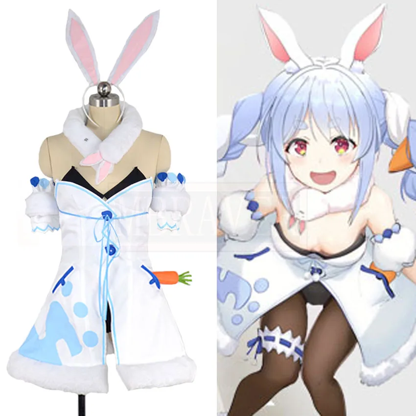 

VTuber Hololive Peko Usada Pekora Cosplay Costume Halloween Christmas Party Uniform Custom Made Any Size