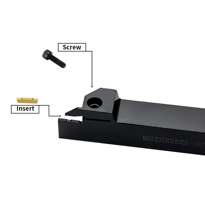 1PC MGEHR2525-1.5/2/2.5/3/4/5 Grooving Tool Holder MGMN Carbide Insert MGEHR Straight Shank External Turning Tool Lathe Bar