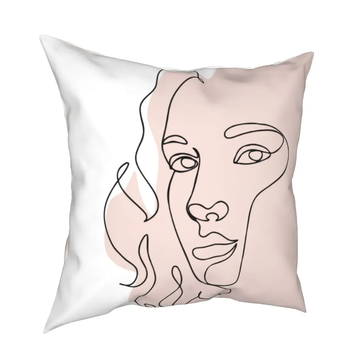 Color Block Line Face Abstract Art Streak Pillowcase Printed Polyester Cushion Cover Decorations Throw Pillow Case Cover Seat