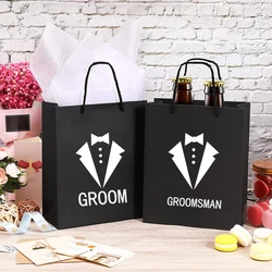 Best Man Groomsman Proposal Gift bag Groom to be Wedding engagement bachelor party bridal shower decoration favor