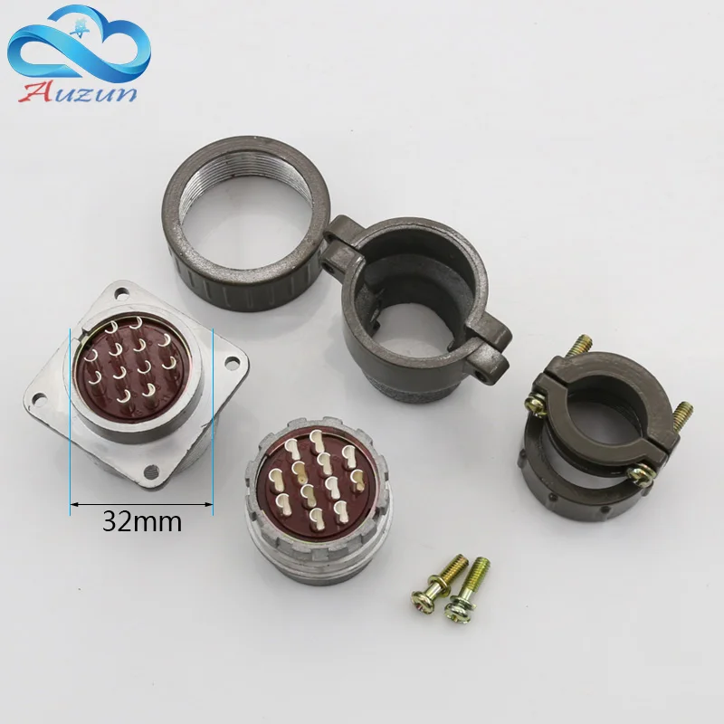 Aviation Plug Socket Round Connector P32 Series 4.8.10.12.14.19Core Diameter 32MM