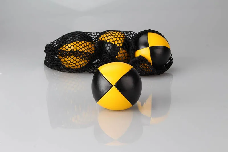 3PCS Net Set Suit Professional Juggling Ball Acrobatics Toss Ball Educational Toy Children Fun Sports Pu Soft Juggling Ball Toys
