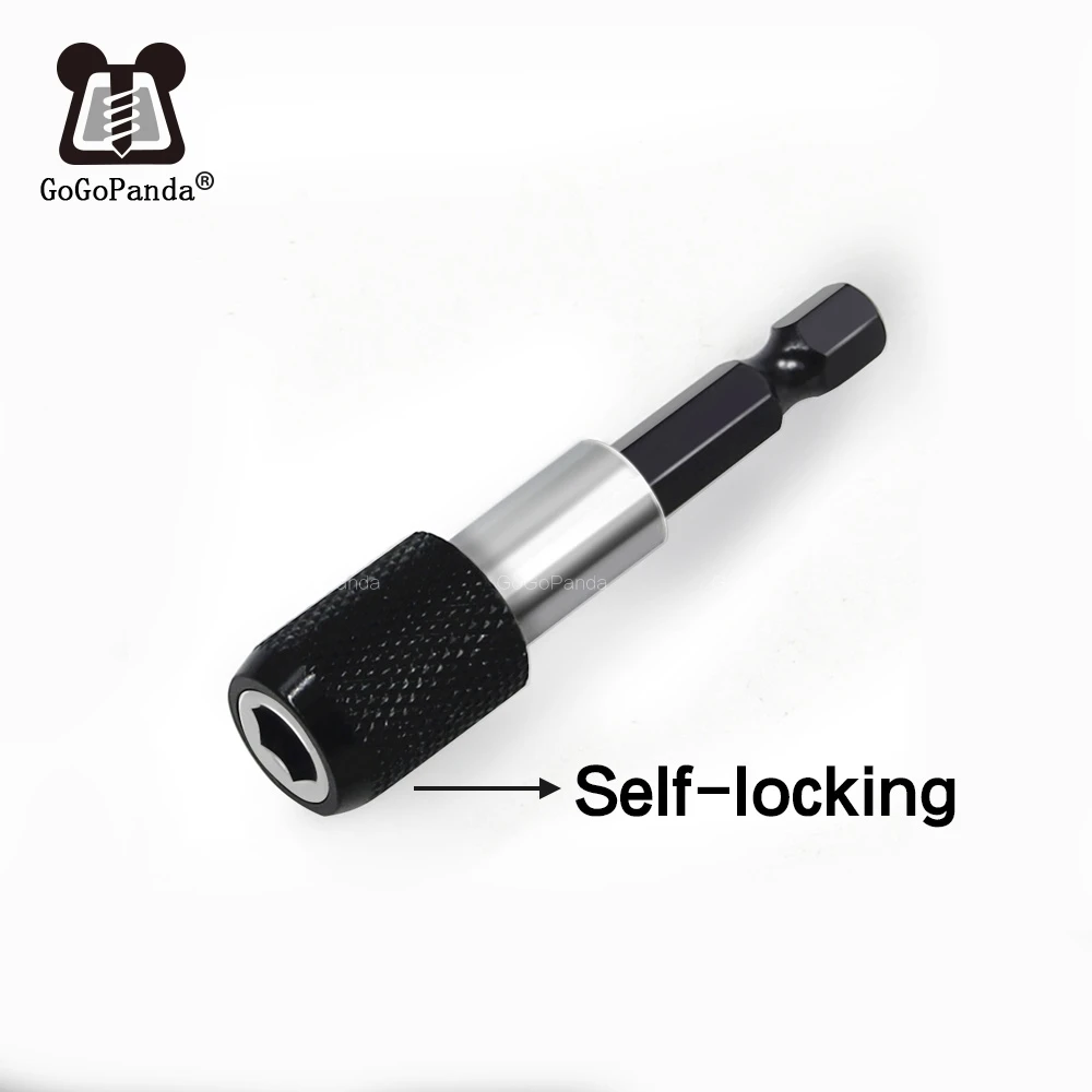 High Quality Magnetic Extension Bit Set Extensions Quick Change 1/4" 6.35mm Hex Rod Shank Long Handle Slef-lock  60 75 100 150