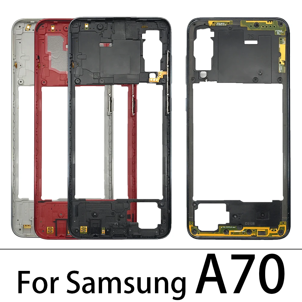 New Housing Middle Frame Bezel Middle Plate Cover For Samsung A20S A207F A30S A307F A50S A507F A70 A705F